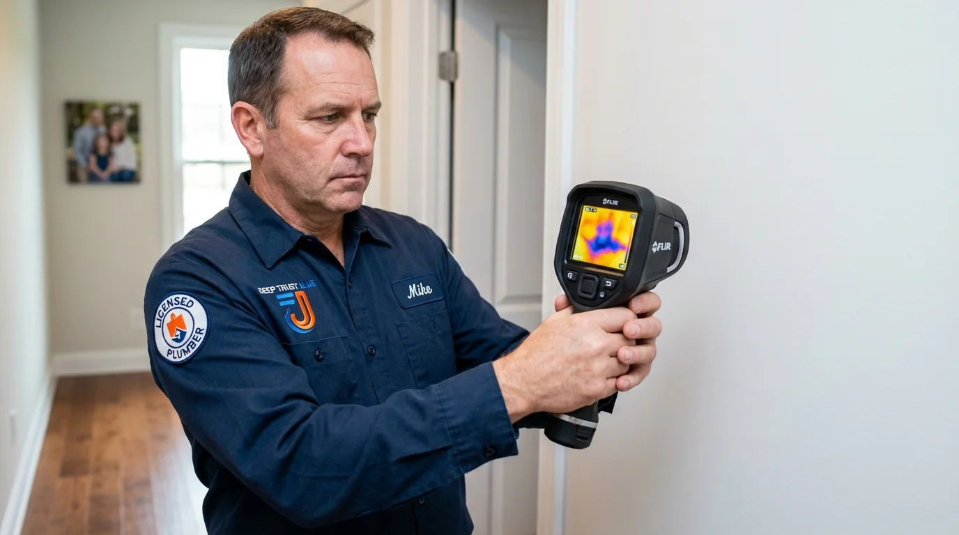 Thermal imaging leak detection by Johns Plumbing LLC in Central
